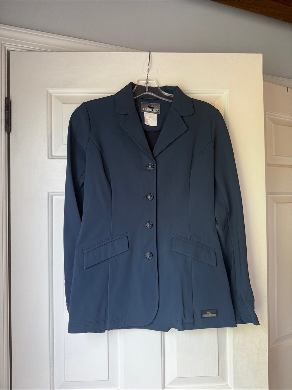 Navy Grand Prix Show Coat, LIKE NEW, Size 10 Tall